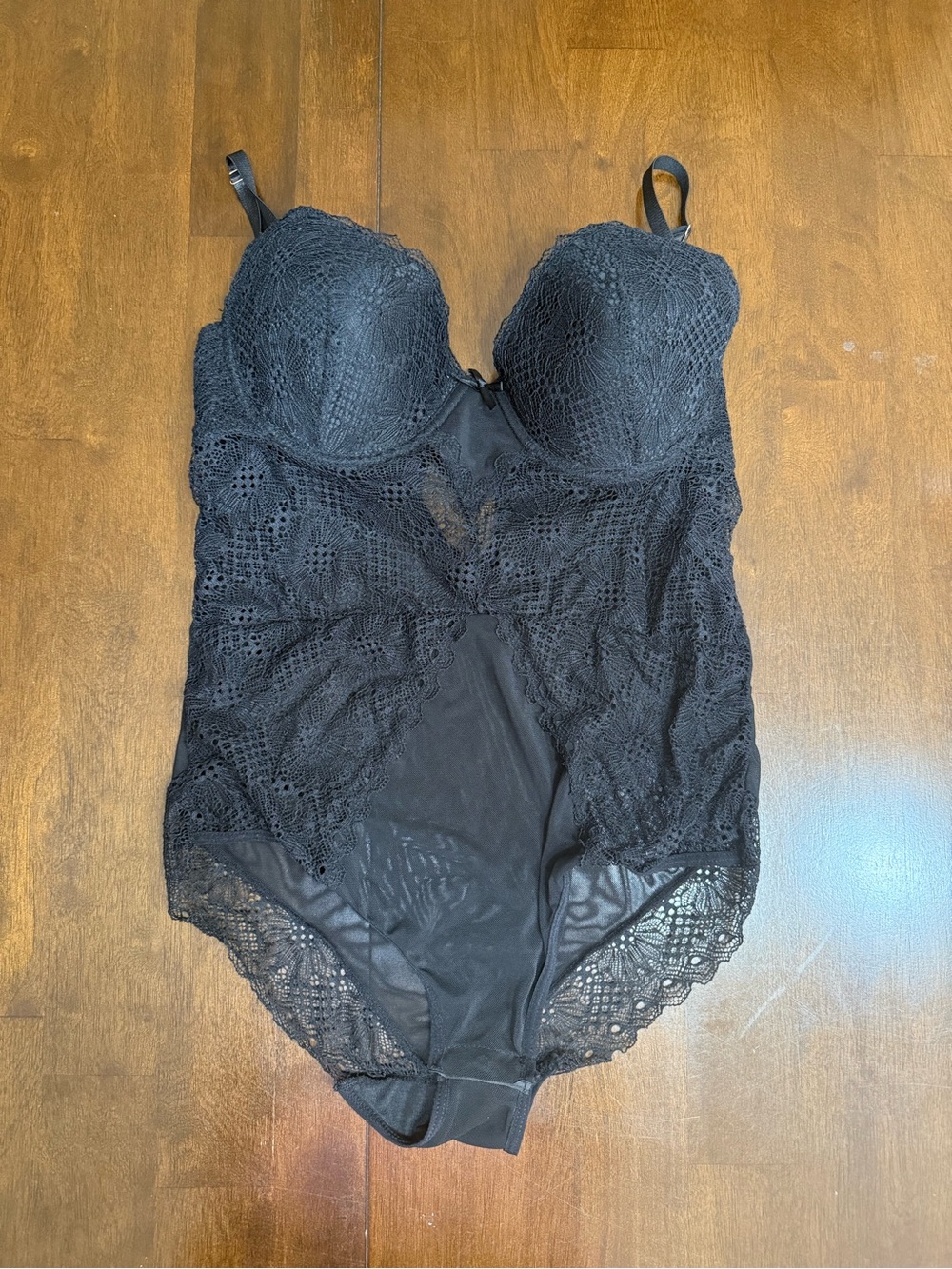 Marilyn Monroe Black Lace Bodysuit Size XL Never Worn